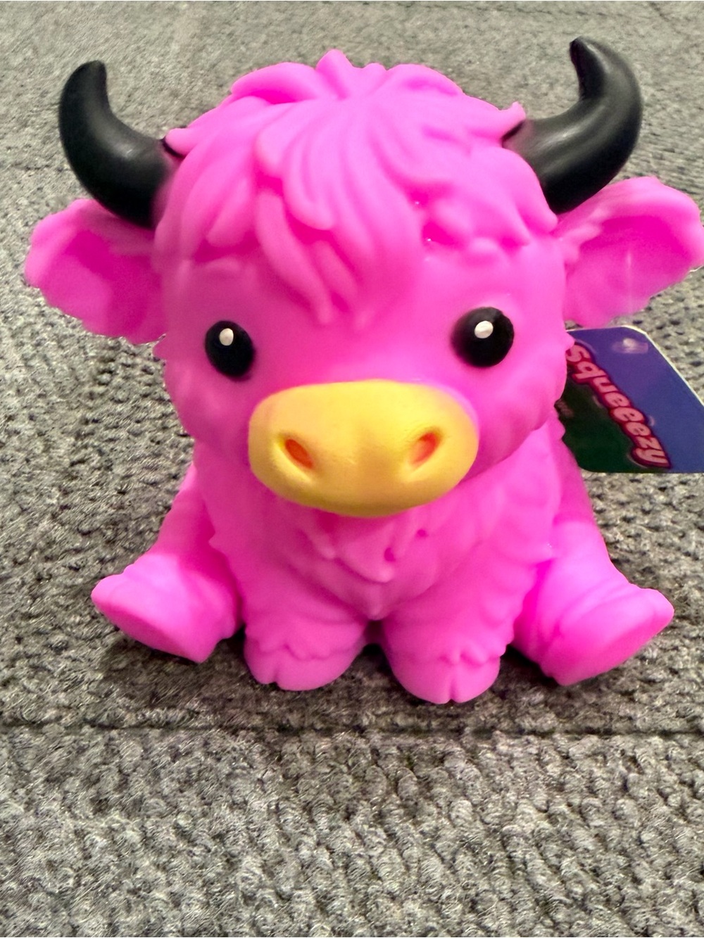 Squishy Pink Highland Cow  Toy - Cute Stress Reliever Squeeezy Target